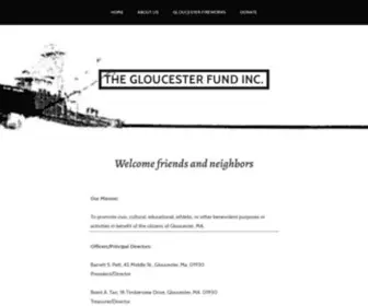 Thegloucesterfund.org(Partnering with Gloucester for Gloucester) Screenshot