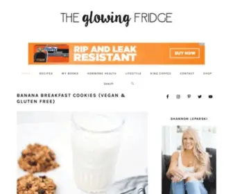 Theglowingfridge.com(Plant Based Vegan Recipes and Lifestyle) Screenshot