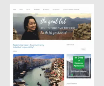Thegoallist.com(The Goal List) Screenshot