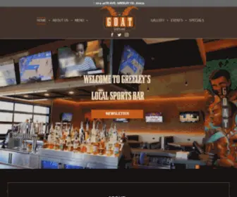 Thegoatsportsbar.com(Greeley's Best Sports Bar for any Game Day located near Centerplace. Great Atmosphere) Screenshot