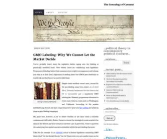 Thegocblog.com(The Genealogy of Consent) Screenshot