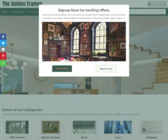 Thegoldenframes.com(The Golden Frames) Screenshot