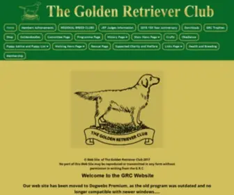 Thegoldenretrieverclub.co.uk(Golden Retrievers UK) Screenshot