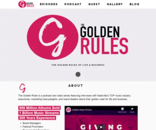 Thegoldenrules.biz(The Golden Rules) Screenshot