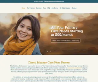 Thegoldenstethoscope.com(Direct primary care & concierge medicine in denver) Screenshot