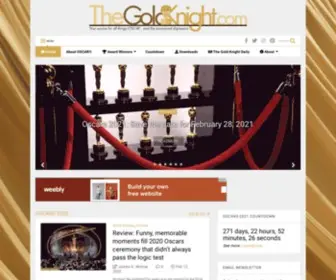 Thegoldknight.com(Your source for all things OSCAR®) Screenshot