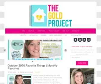 Thegoldprojectblog.com(Get Organized on a Budget & with a Plan TOGETHER) Screenshot