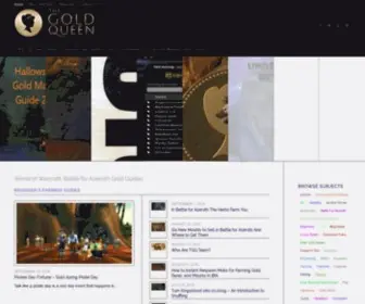 Thegoldqueen.com(Warcraft Gold Queen) Screenshot
