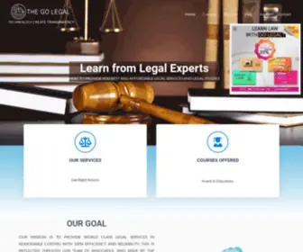 Thegolegal.com(THE GO LEGAL) Screenshot