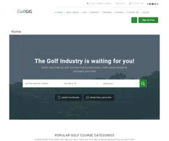 Thegolfgig.com(Golf Industry Network) Screenshot