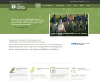 Thegolfingmachine.com(Our mission) Screenshot