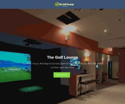 Thegolflounge.ca(Indoor Golf Simulator in Richmond Hill) Screenshot