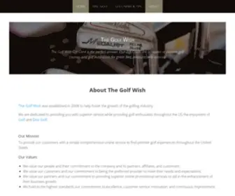 Thegolfwish.com(The Golf Wish) Screenshot