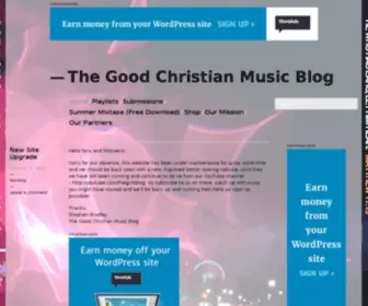 Thegoodchristianmusicblog.com(The Good Christian Music Blog) Screenshot