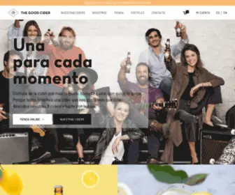 Thegoodciderofsansebastian.com(Bebida de sidra natural y refrescante) Screenshot