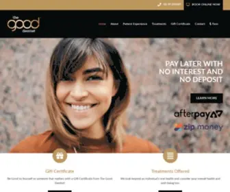 Thegooddentist.com.au(The Good Dentist Newcastle NSW) Screenshot