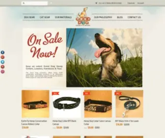 Thegooddogcompany.com(Natural Hemp Dog & Cat Collars) Screenshot