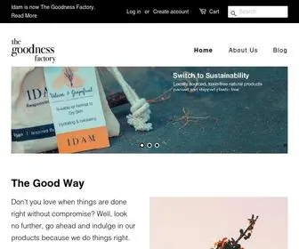 Thegoodnessfactory.in(The Goodness Factory) Screenshot