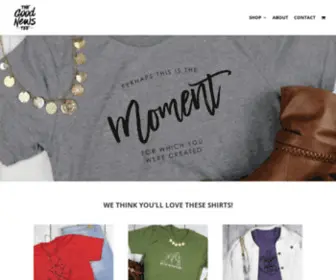 Thegoodnewstee.com(Christian Apparel) Screenshot