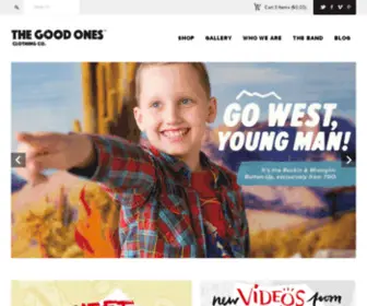 Thegoodones.com(The Good Ones Clothing Co) Screenshot