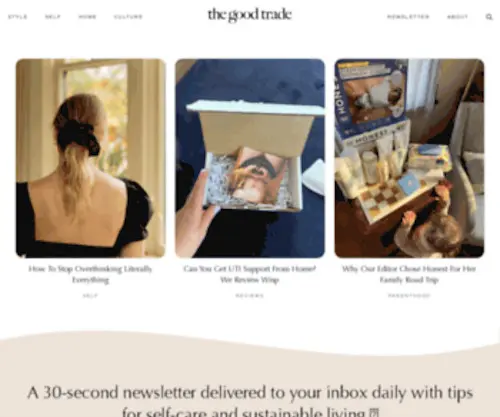 Thegoodtrade.com(The Good Trade) Screenshot