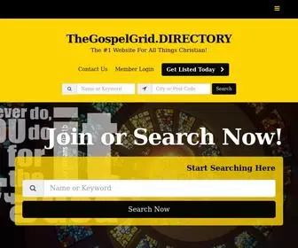 Thegospelgrid.directory(Christian Ministries & Businesses Directory) Screenshot