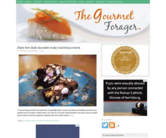 Thegourmetforager.com(The Gourmet Forager) Screenshot