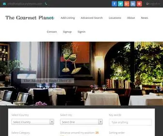 Thegourmetplanet.com(The Gourmet Planet) Screenshot