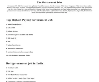 Thegovernmentjob.co.in(The government jobs) Screenshot