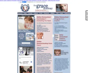 Thegraceacademy.org(Christian Homeschool Program) Screenshot