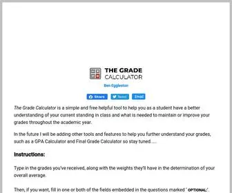 Thegradecalculator.com(Grade Calculator App) Screenshot