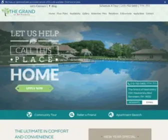 Thegrandatneshaminy.com(The Grand at Neshaminy) Screenshot