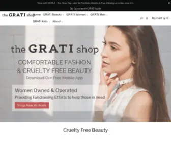 Thegratishop.com(The GRATI shop) Screenshot