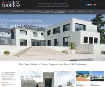 Thegreataddress.com(The Great Address is an online luxury lifestyle magazine and leading authority for sophisticated living) Screenshot