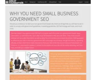 Thegreatfoundation.org.uk(Small Government Business SEO) Screenshot