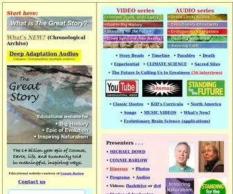 Thegreatstory.org(The Great Story Website created by Connie Barlow) Screenshot