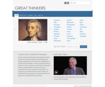 Thegreatthinkers.org(Great Thinkers) Screenshot