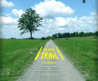 Thegreattrail.ca(Trans Canada Trail) Screenshot