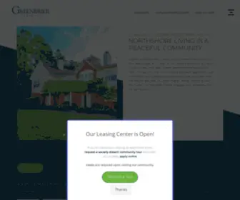 Thegreenbrierestates.com(Greenbrier Estates) Screenshot