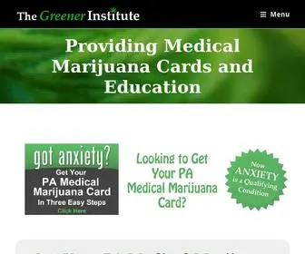 Thegreenerinstitute.com(The Greener Institute) Screenshot