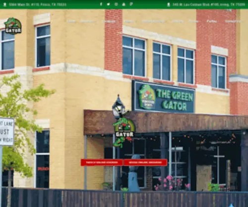 Thegreengatorfrisco.com(The Green Gator Restaurants) Screenshot