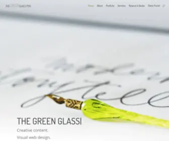 Thegreenglasspen.com(The Green Glass Pen) Screenshot