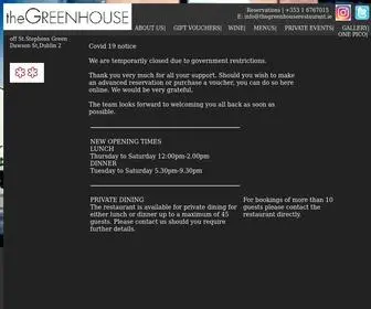 Thegreenhouserestaurant.ie(Dit domein kan te koop zijn) Screenshot
