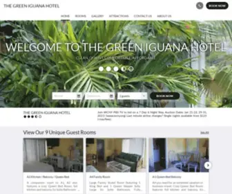 Thegreeniguana.com(The Green Iguana Hotel) Screenshot