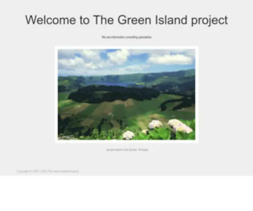 Thegreenislandproject.com(The Green Island Project) Screenshot