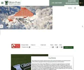 Thegreenpark.com(The Green Park Hotels & Resorts) Screenshot