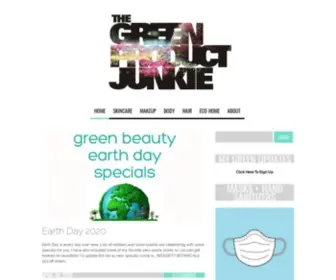 Thegreenproductjunkie.com(The Green Product Junkie) Screenshot