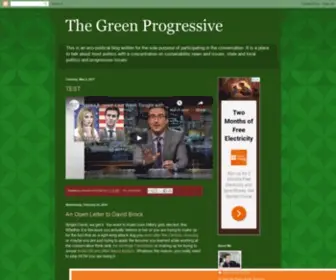 Thegreenprogressive.com(The Green Progressive) Screenshot