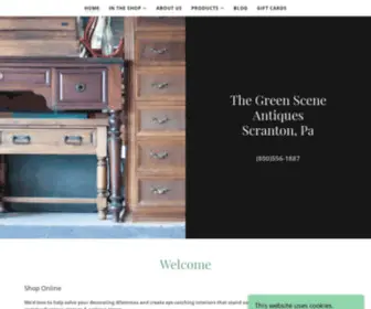 Thegreensceneantiques.com(The Green Scene Antiques) Screenshot