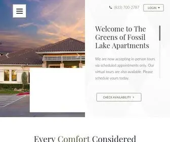 Thegreensoffossillake.com(Apartments in Fort Worth) Screenshot